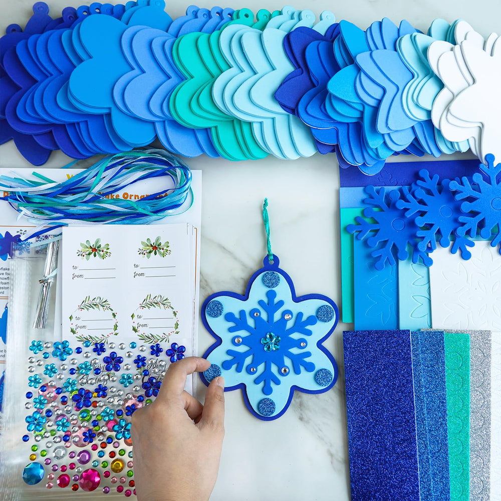 Winlyn jewel stickers for festive shine on snowflakes