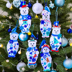 Winlyn polar bear bookmark kit helps children create festive bookmarks and decorations.