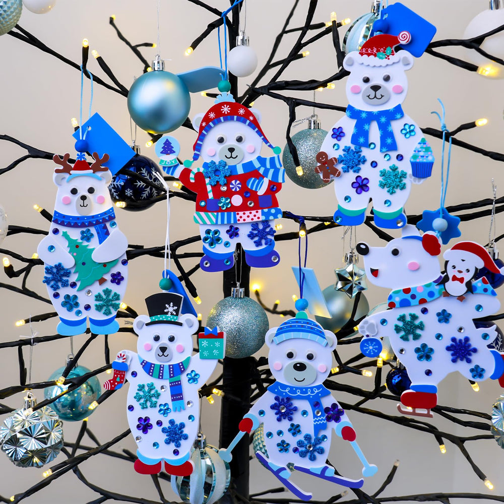 Winlyn polar bear sticker sheet adds vibrant details for creative, kid-friendly crafting.