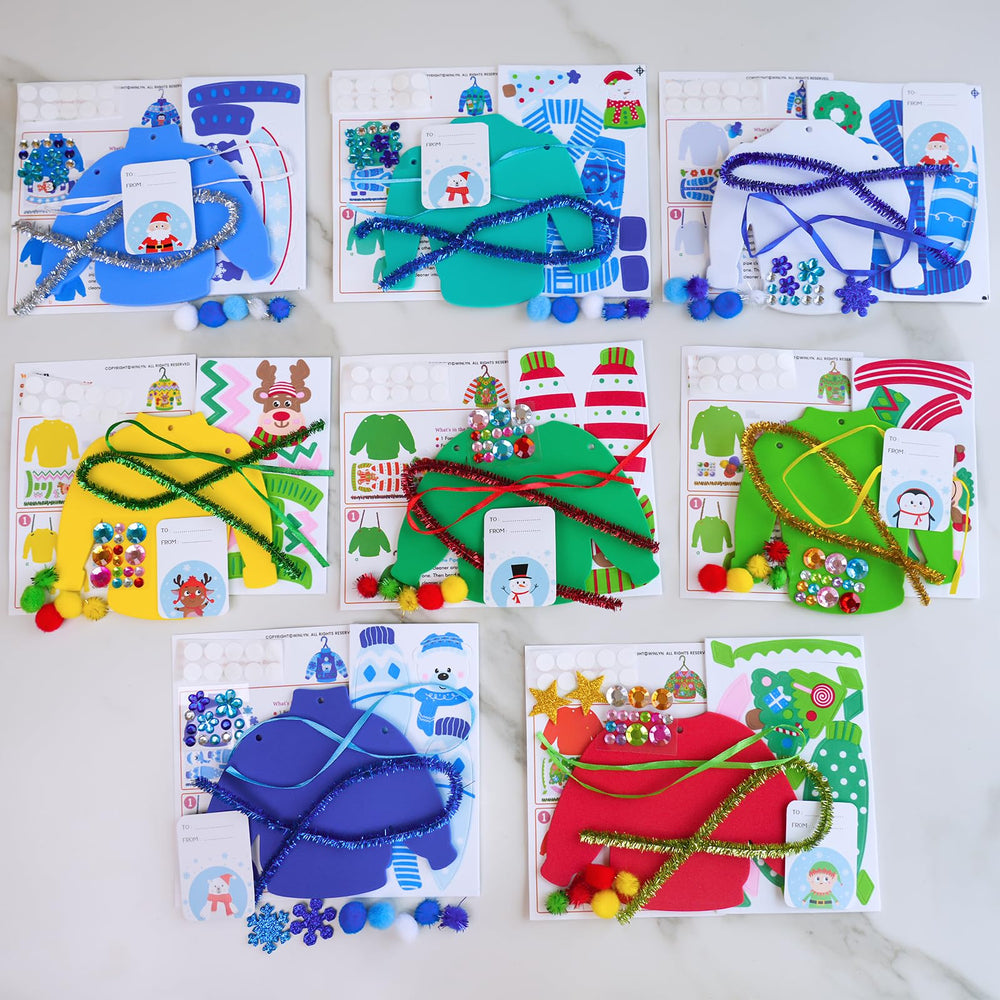 Winlyn pom-poms brighten sweater crafts with playful texture