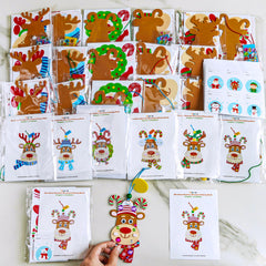 Winlyn self-adhesive foam stickers for festive reindeer details