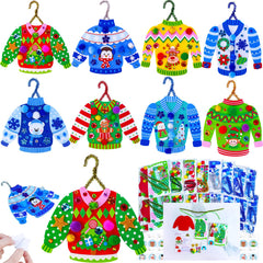Winlyn ugly sweater base foam for easy kid-friendly ornament crafting