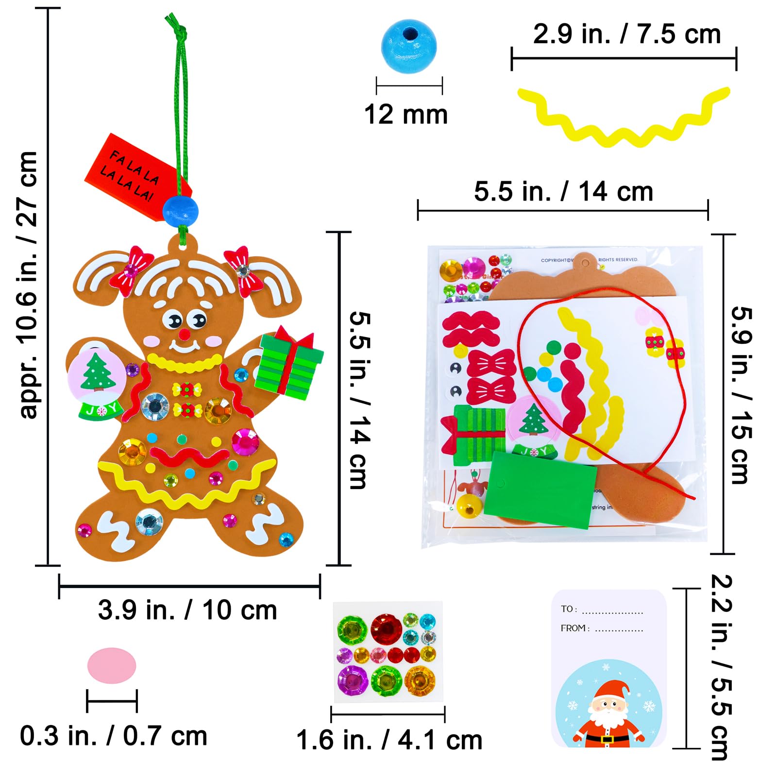 Winlyn vibrant holiday stickers for colorful decor