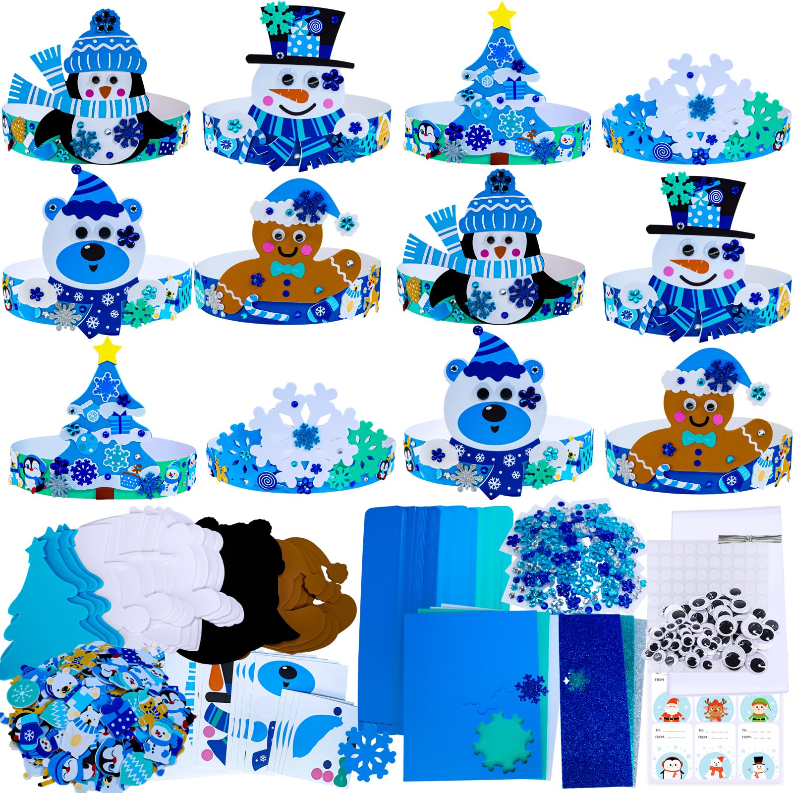 Winlyn winter headband kit packaging for quick classroom setup