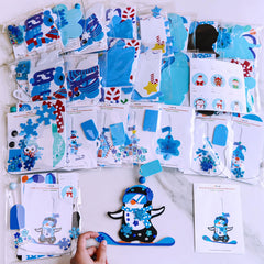 Winlyn Polar Bear ornament kit with jewels and ribbons for gift-ready decor.