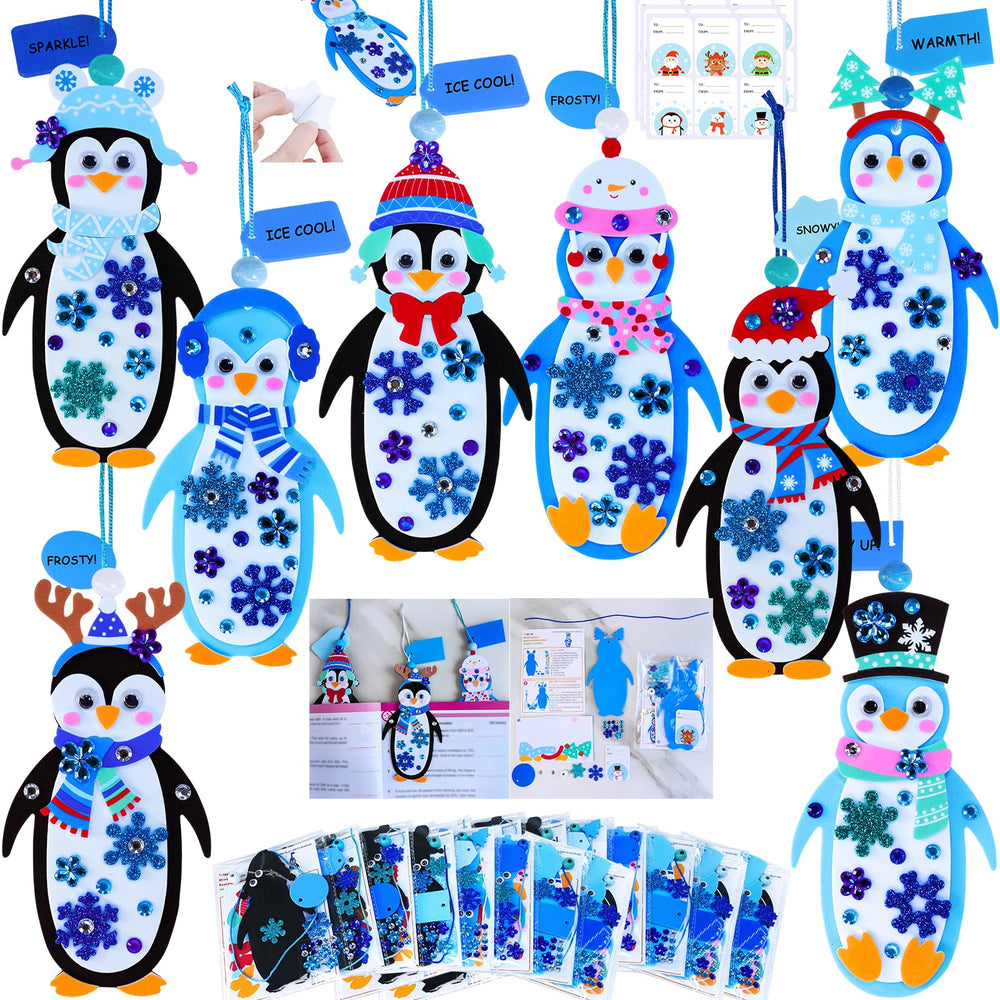 Winlyn winter penguin bookmark base, ideal for festive DIY crafts.