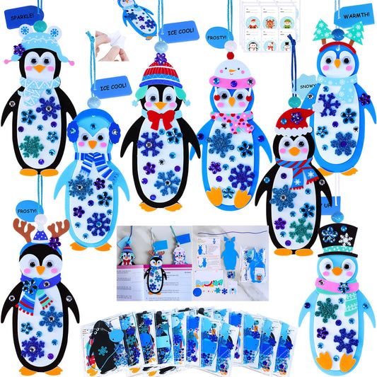 Winlyn winter penguin bookmark base, ideal for festive DIY crafts.