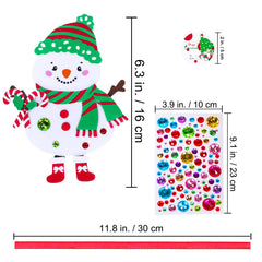 Winlyn Xmas stocking stickers ready-made accents for festive trees