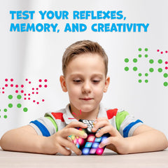 Winning Fingers Flashing Cube is compact and durable for travel use.