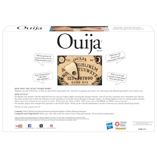 Winning Moves Classic Ouija original graphics highlighting vintage charm.