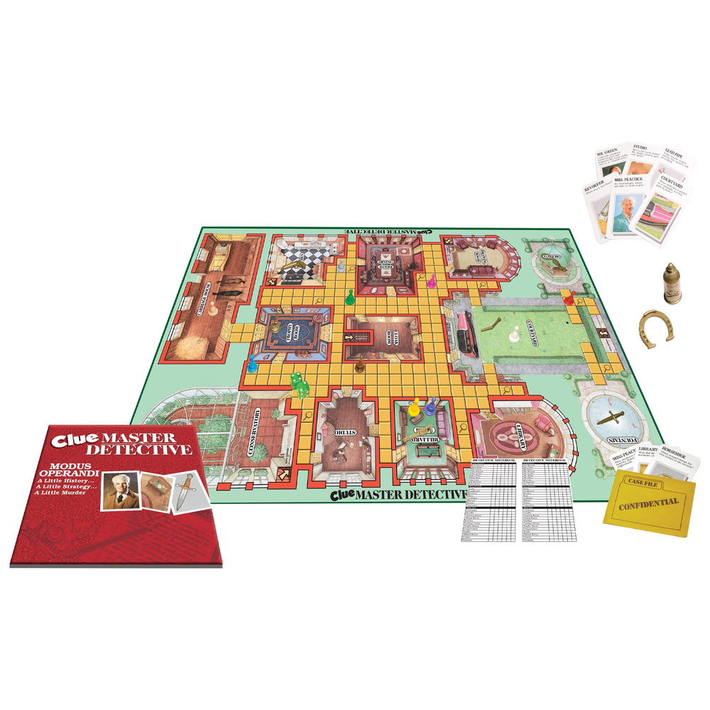 Winning Moves Clue Master Detective detective notebook and case file envelope aid organized play