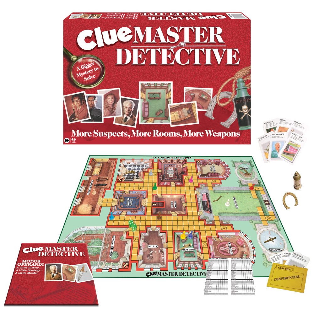 Winning Moves Clue Master Detective oversized board for epic detective play