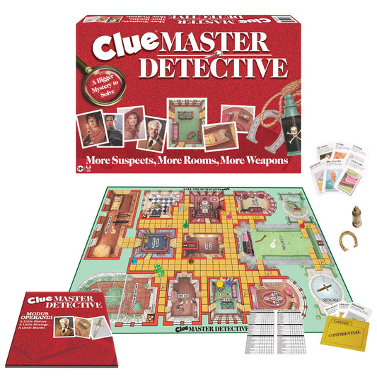 Winning Moves Clue Master Detective oversized board for epic detective play