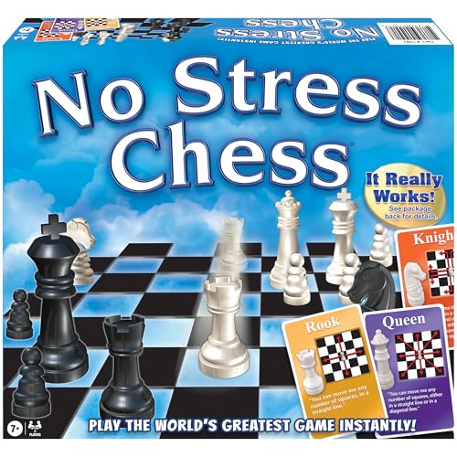 Winning Moves No Stress Chess action cards simplify moves for learners.