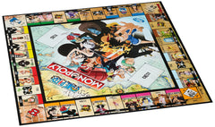 Winning Moves One Piece Monopoly character cards and dice in action