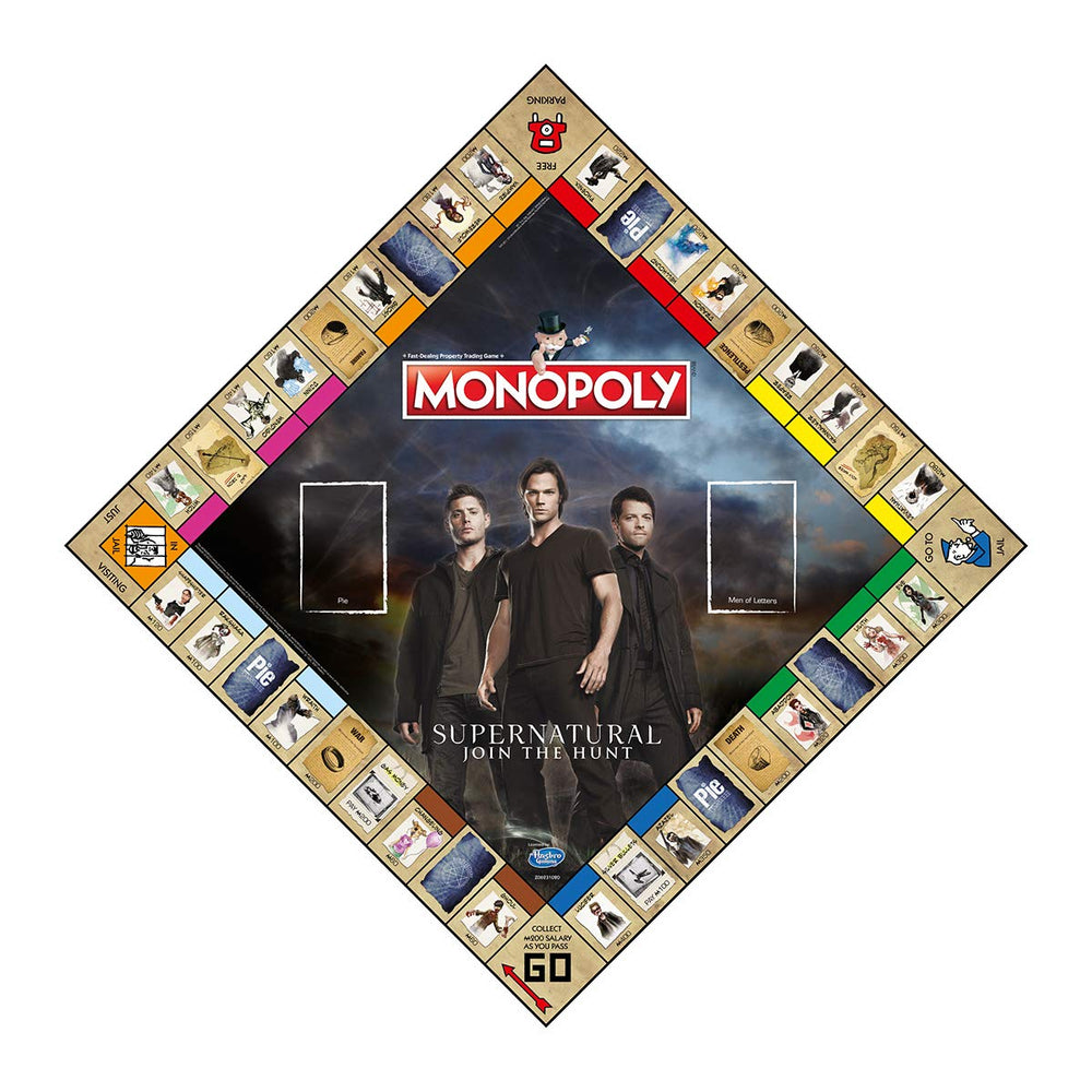 Winning Moves Supernatural Monopoly hex bag token highlights collectible pieces for strategic play.