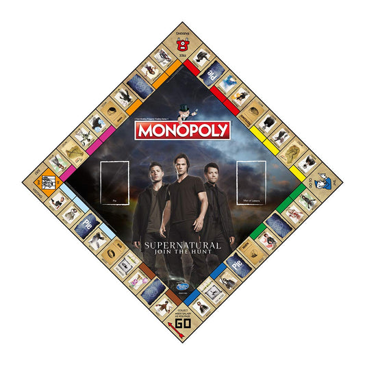 Winning Moves Supernatural Monopoly hex bag token highlights collectible pieces for strategic play.