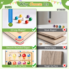 Winnrok compact wooden maze is travel-friendly and easy to store