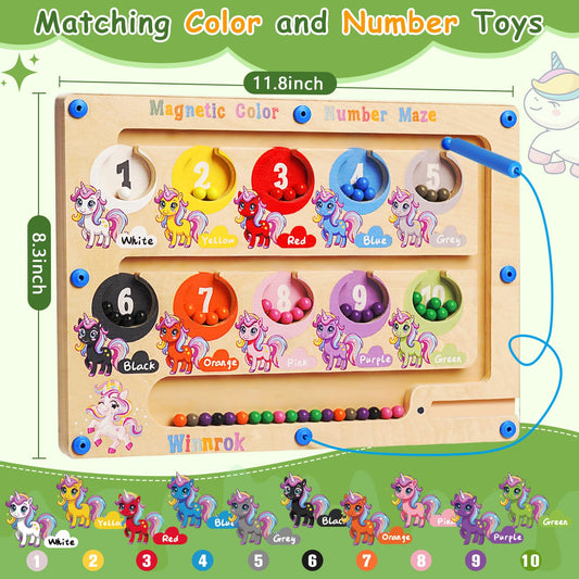 Winnrok colorful magnetic beads support fine motor skills during early math play