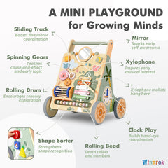 Winnrok height-adjustment feature grows with your baby for comfort.