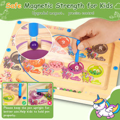 Winnrok wooden magnetic board provides durable, child-friendly learning surface.