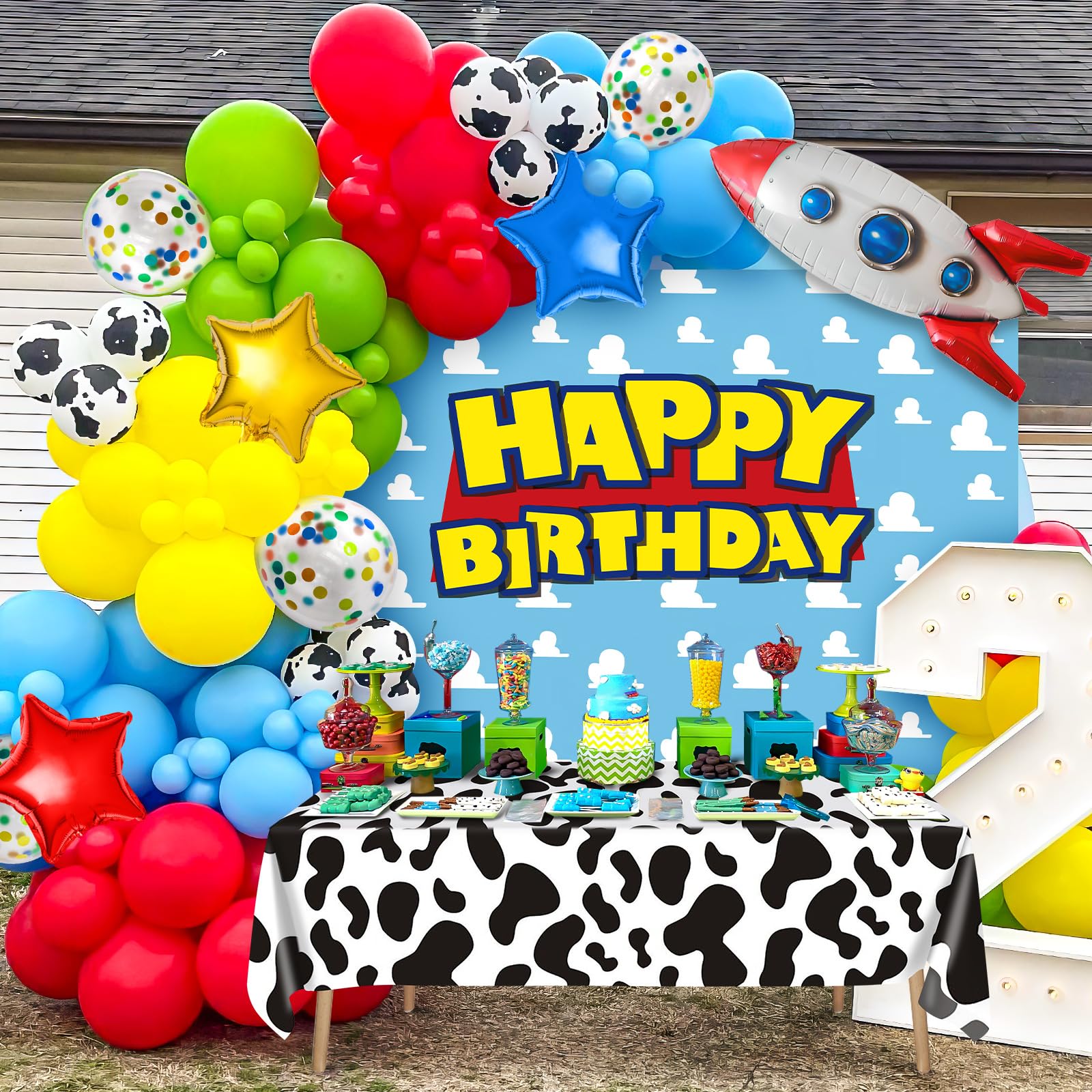 Winrayk balloon accessories kit includes glue points and ribbons for garlands