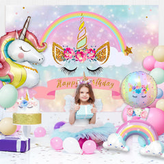 Winrayk birthday backdrop with holes and string for easy hanging