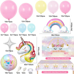 Winrayk pink unicorn latex balloons for a festive arch