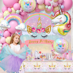 Winrayk unicorn rainbow foil balloons with high shine