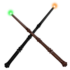 WinSence light-up magic wand black front view for dramatic cosplay adventures