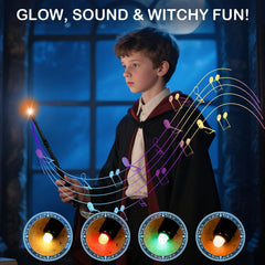 WinSence light-up magic wand brown front view for imaginative role-play