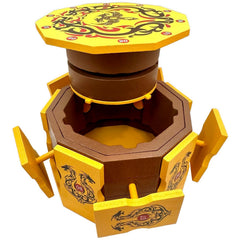 Winshare Dragons Cave lock mechanism detail adds engaging opening challenge.