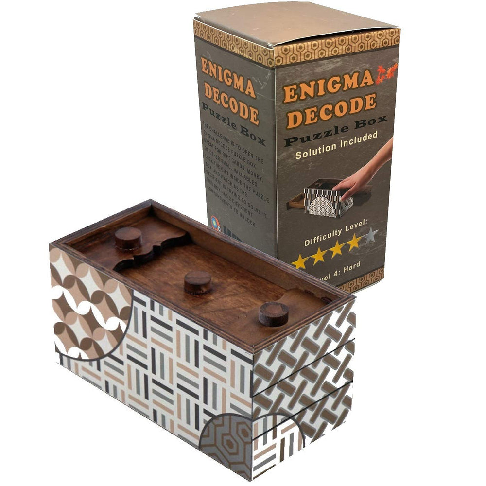 Winshare Enigma Decode front view shows hidden compartments for cash or cards