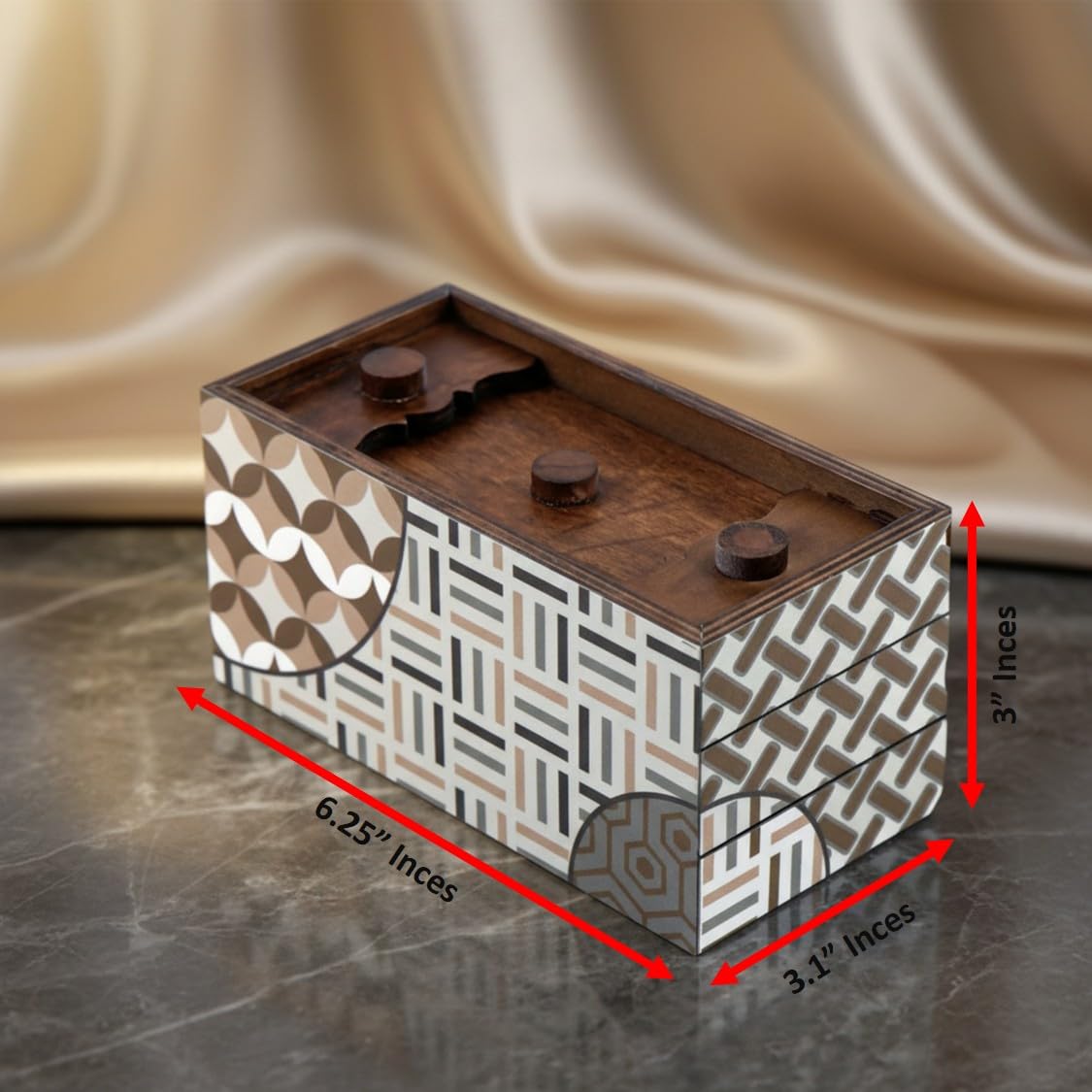 Winshare Enigma Decode pine wood finish showcases craftsmanship