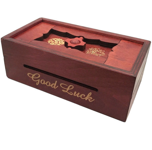 Winshare Good Luck Puzzle Box gift-card slot demonstrates a clever gifting idea