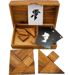 Winshare Logic Tangram Set assembled-figure demonstrates creative problem solving.