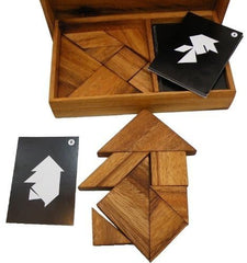 Winshare Logic Tangram Set different-shapes showing versatile puzzle possibilities.