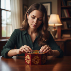 Winshare puzzle box designed for cash or gift cards in a unique reveal.