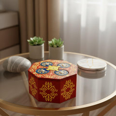 Compact 4.8 by 4.8 by 2.5 inches fits desks and shelves.