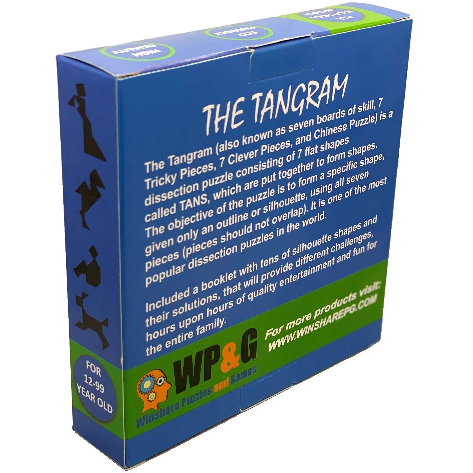 Winshare Tangram wooden storage box keeping pieces organized