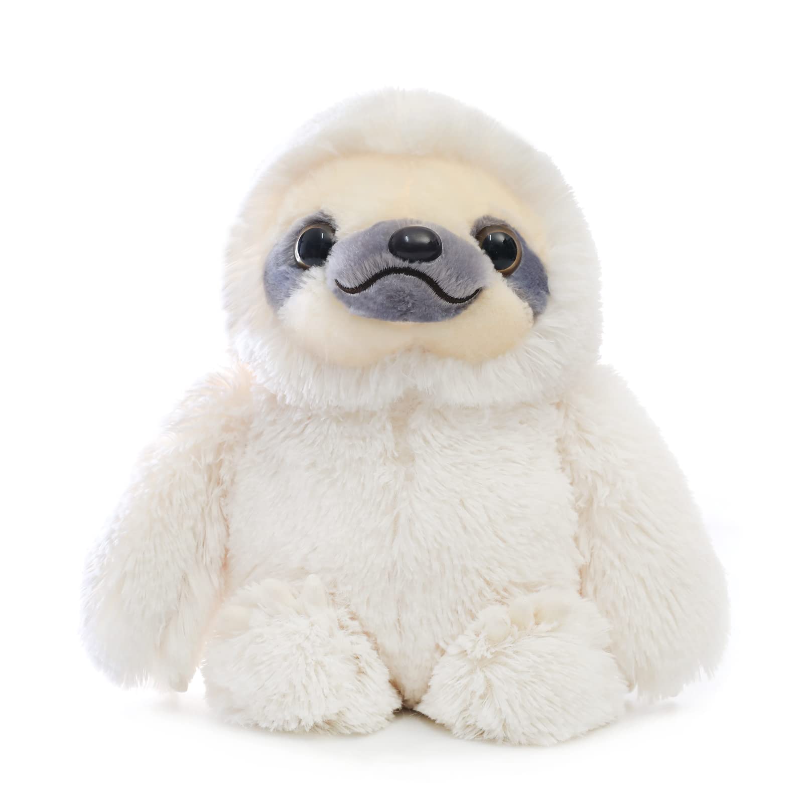 Winsterch Cute Sloth plush full-body ivory, perfect for cozy hugs.