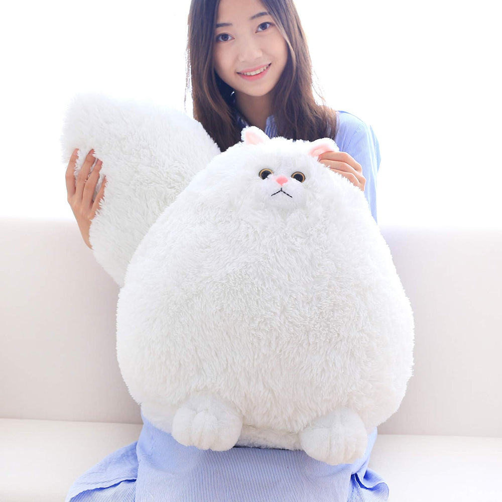 Winsterch giant cat plush, 20-inch cuddle buddy for kids and adults