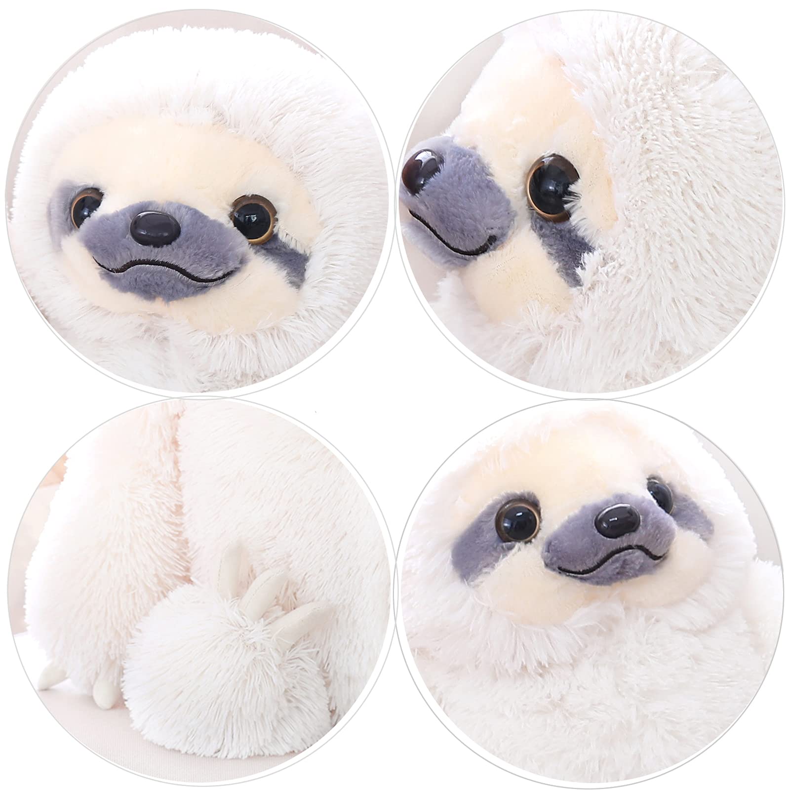 Winsterch sloth measures 15.7 inches, substantial cuddle buddy.