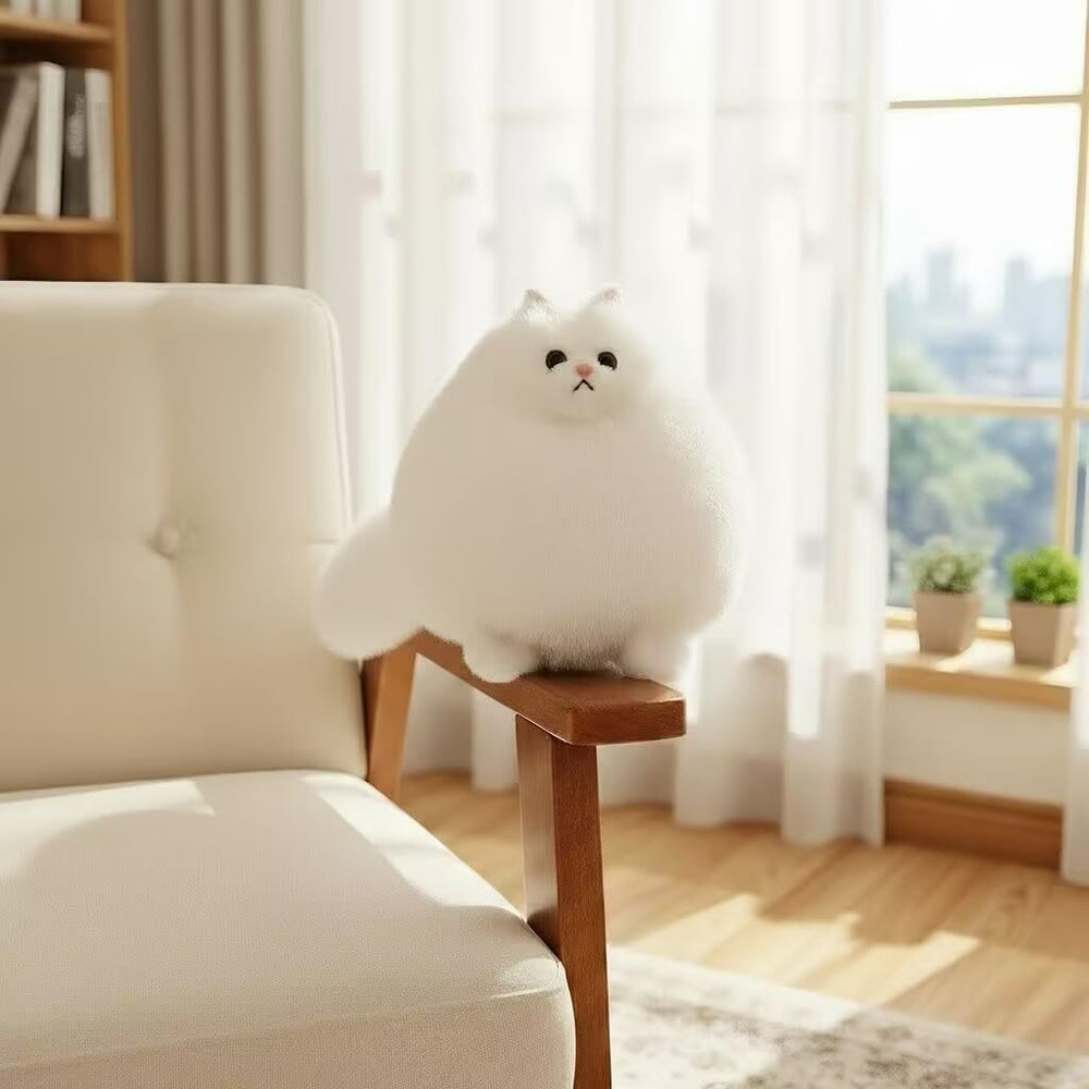 Winsterch white fat cat paws detail, adorable soft texture for hug sessions.