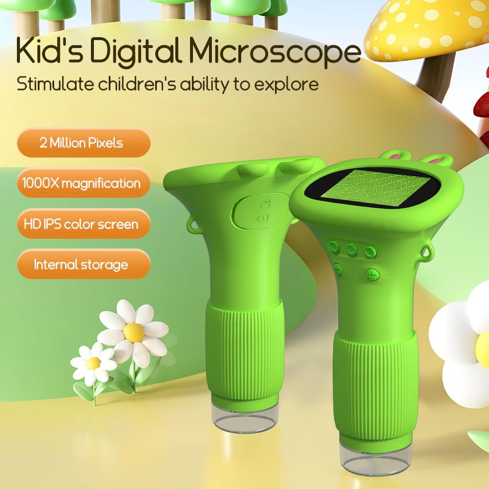 WINWEND pocket microscope stores up to 400 photos for quick sharing