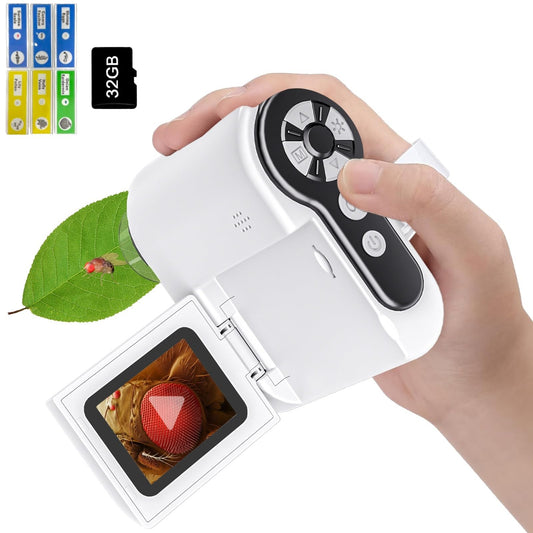 WINWEND kids microscope front view, a compact tool for curious minds.