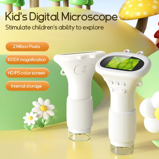 WINWEND microscope with prepared slides enables quick exploration for budding scientists.