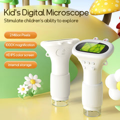 WINWEND microscope with prepared slides enables quick exploration for budding scientists.
