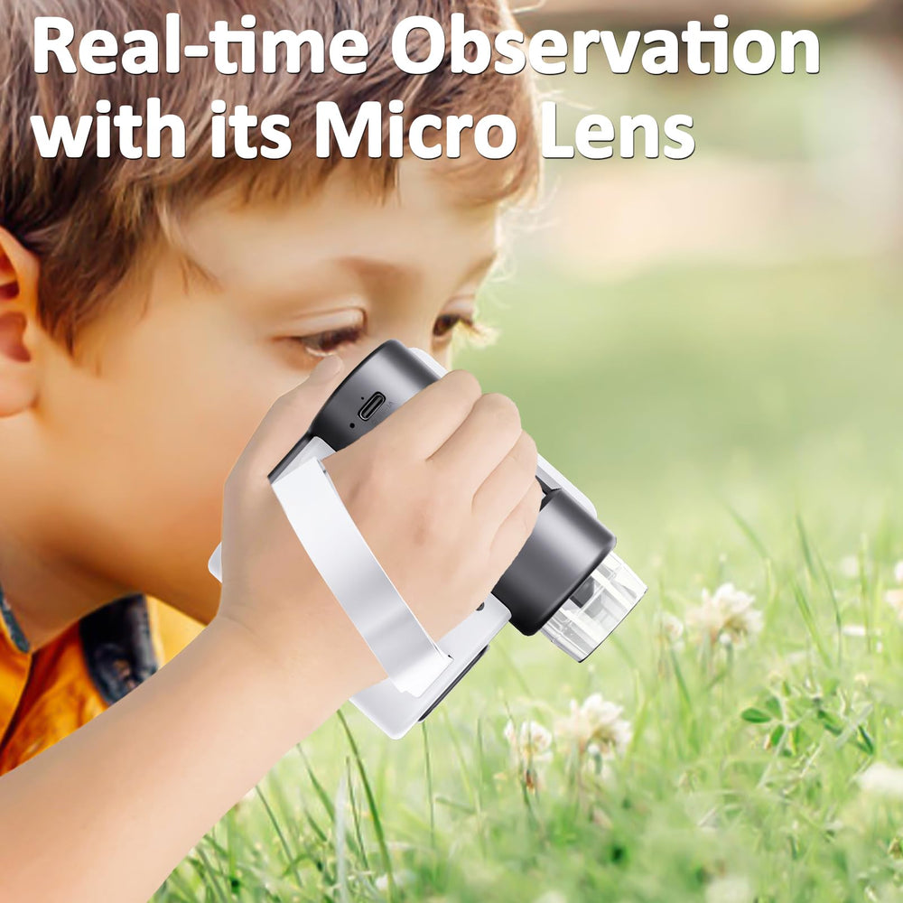 WINWEND microscope connects to a PC via USB for shared discovery.