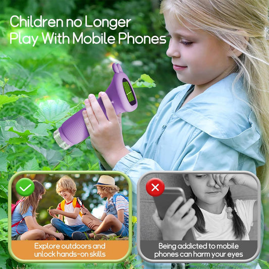 WINWEND Pocket Microscope compact design enables easy on-the-go science play.